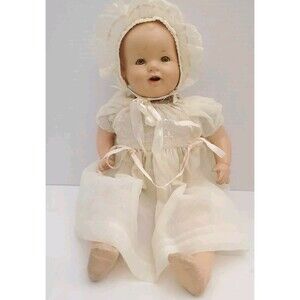 Vintage 1930s Arranbee Composition Cloth Dream Baby Girl Doll 20" Tall W/ Teeth